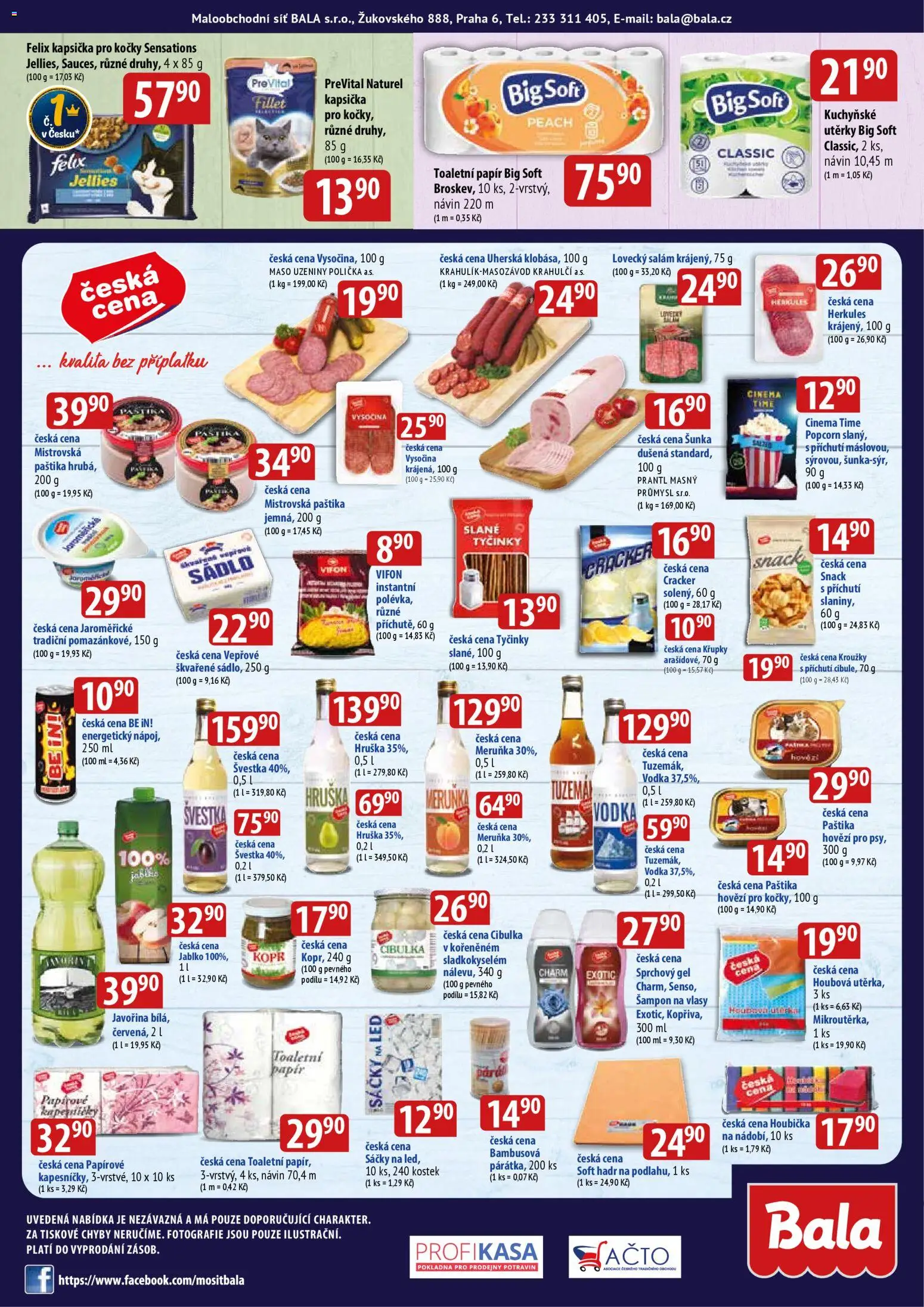 BALA velký leták od 29.10.2025 | Strana: 6 | Produkty: Kopr, Toaletní papír, Uzeniny, Křupky