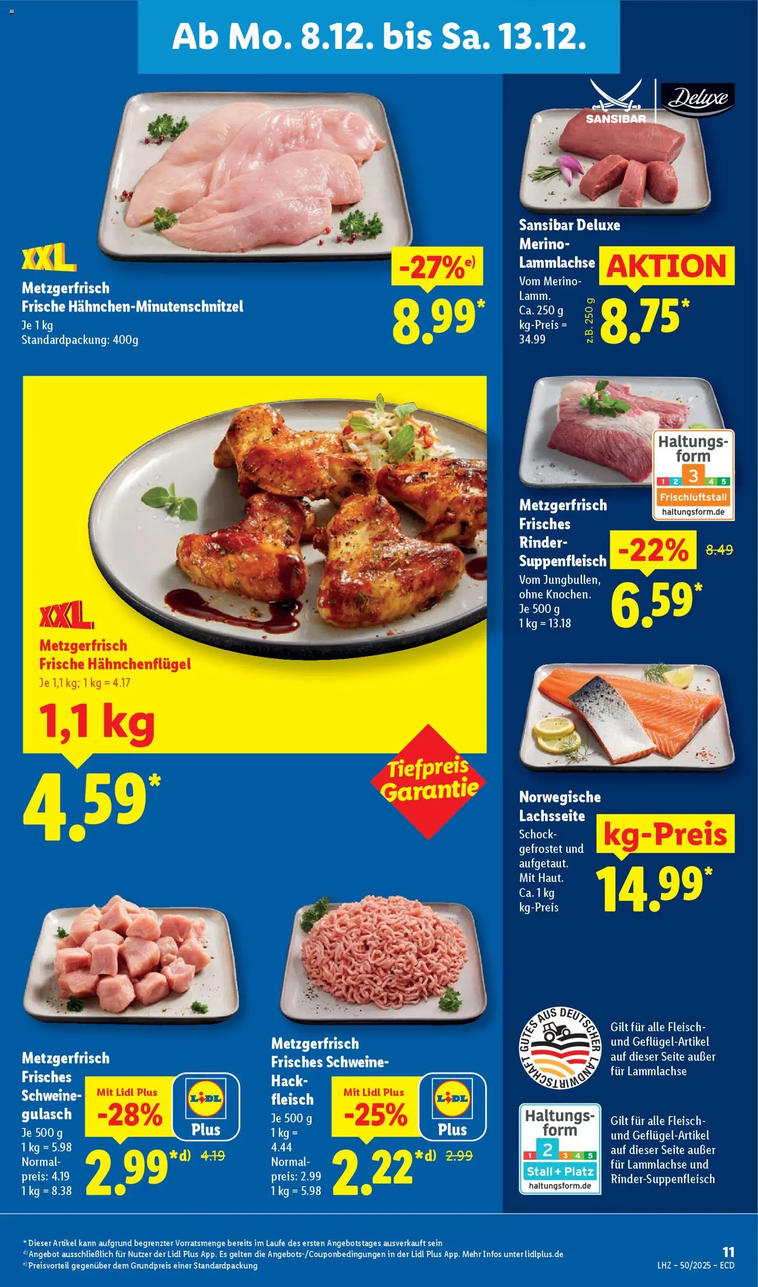 Lidl - Prospekt – gültig ab 08.12.2025 | Seite: 19 | Produkte: Gulasch, Suppenfleisch, Fleisch