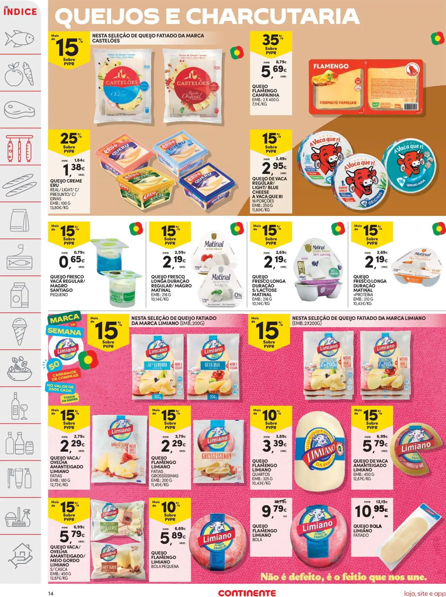Continente folheto │ válido de 25.11.2025 | Página: 14 | Produtos: Queijo creme, Cream cheese, Campainha, Proteina
