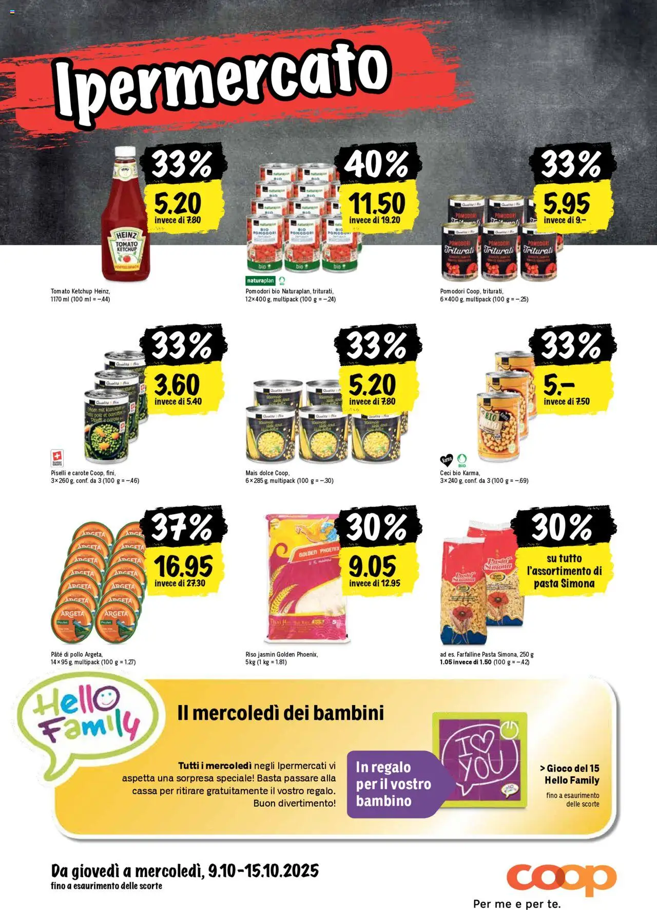 Coop - Una settimana di azioni – gültig ab 09.10.2025 | Seite: 24 | Produkte: Pasta, Ketchup