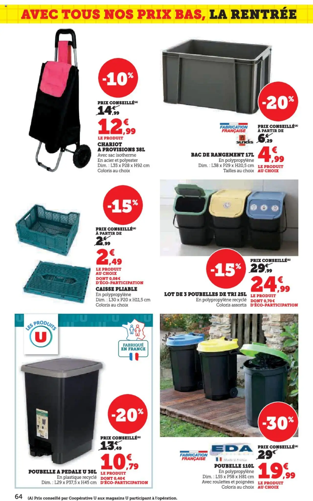 | Page: 64 | Produits: Poubelle, Sac isotherme, Sac, Poignées
