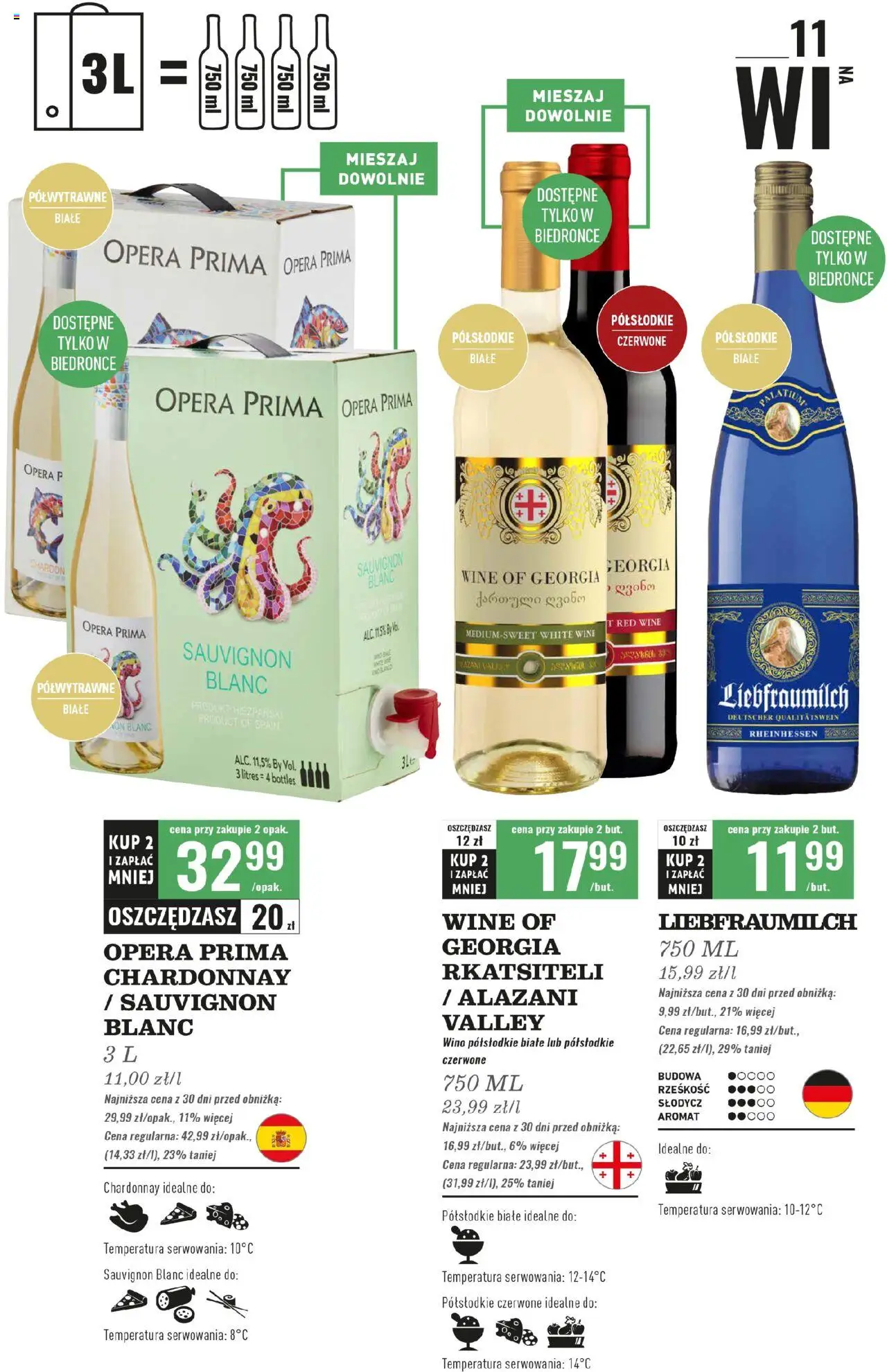 Biedronka gazetka - Czas na toast od 28.07.2025 | Strona: 13 | Produkty: Alazani Valley, Chardonnay, Wino