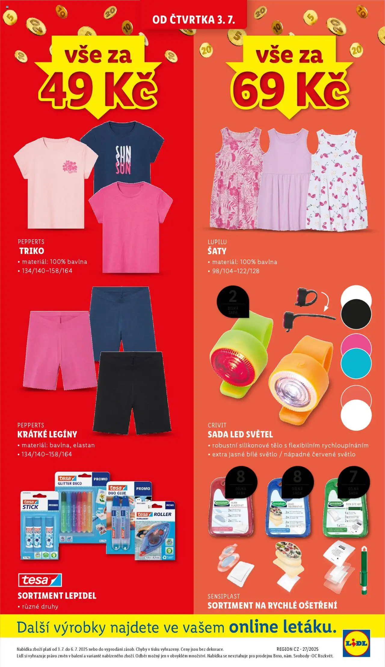 Lidl leták - Spotřební zboží od 30.06.2025 | Strana: 31 | Produkty: Šaty, Legíny, Sensiplast, LED