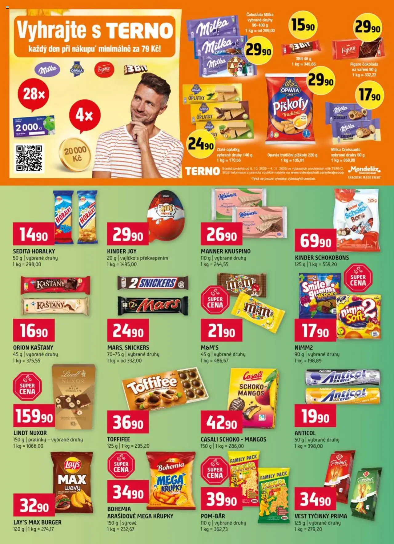 Terno leták - Hradec Králové od 15.10.2025 | Strana: 8 | Produkty: Milka, Tyčinky, Horalky, Milk chocolate