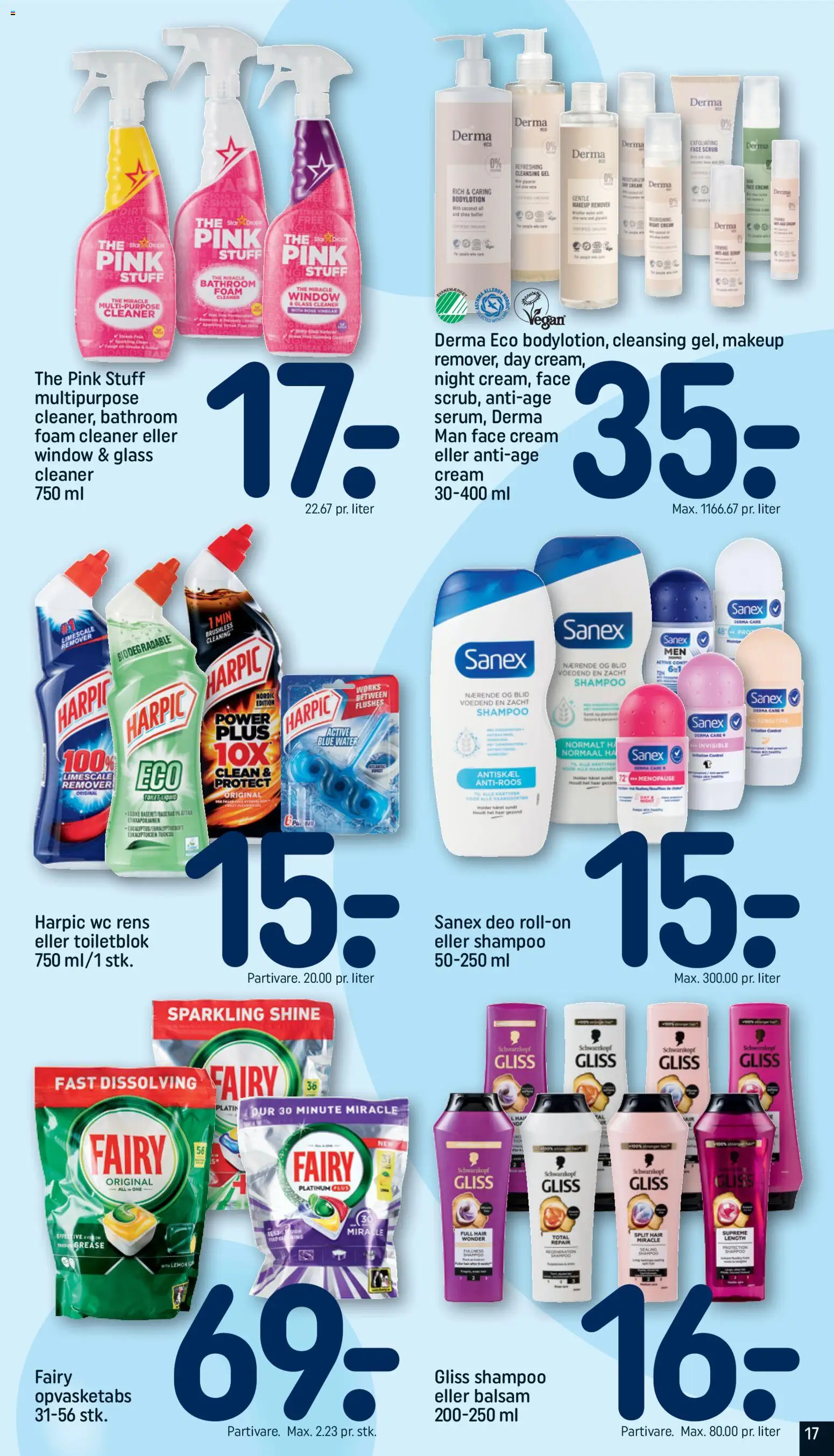 Rema 1000 tilbudsavis – gyldig fra 14.02.2026 | Side: 17 | Produkter: Makeup, Shampoo, Toilet, Tablets