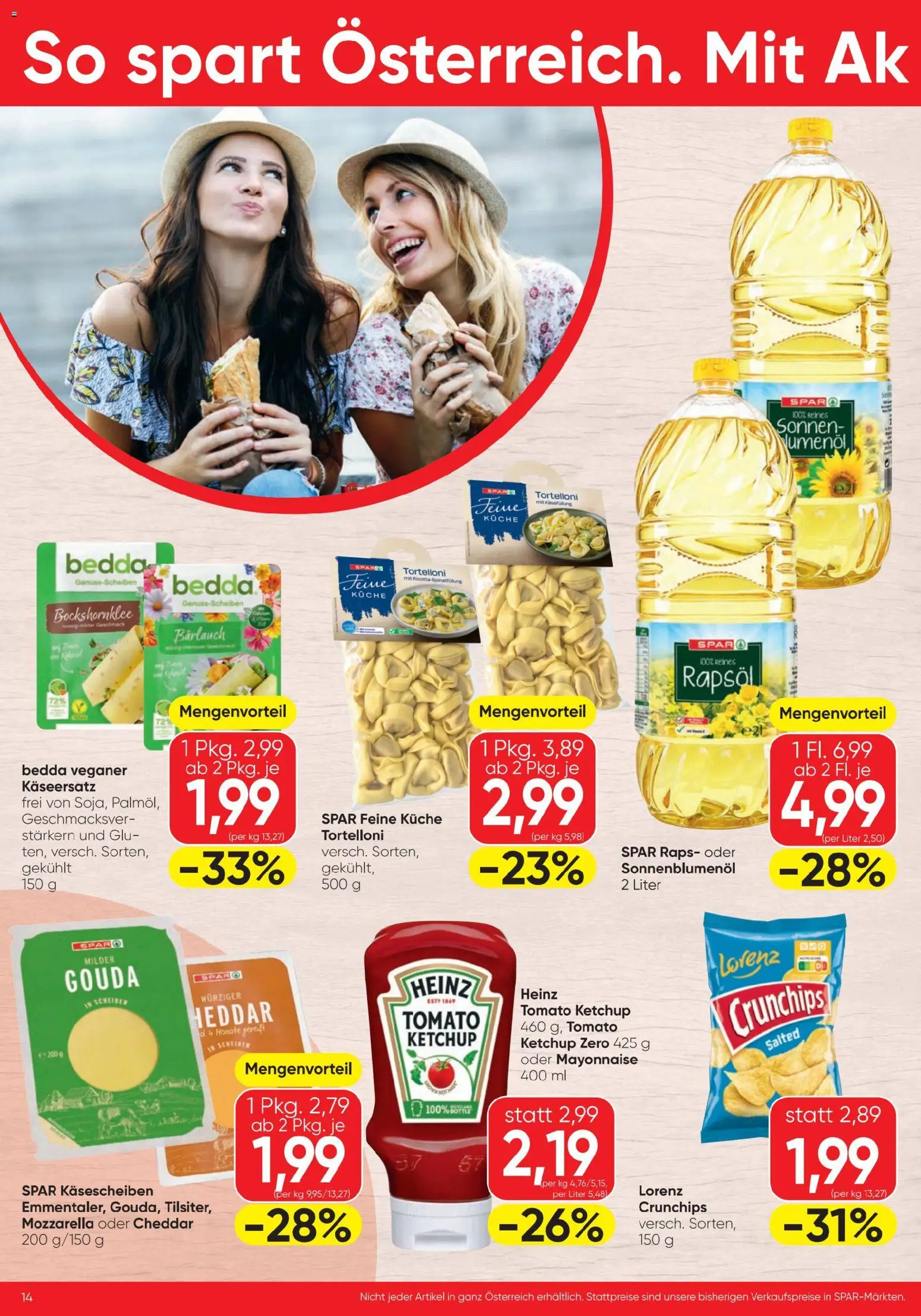 Spar - Flugblatt gültig ab 16.04.2026 | Seite: 14 | Produkte: Ketchup, Mayonnaise