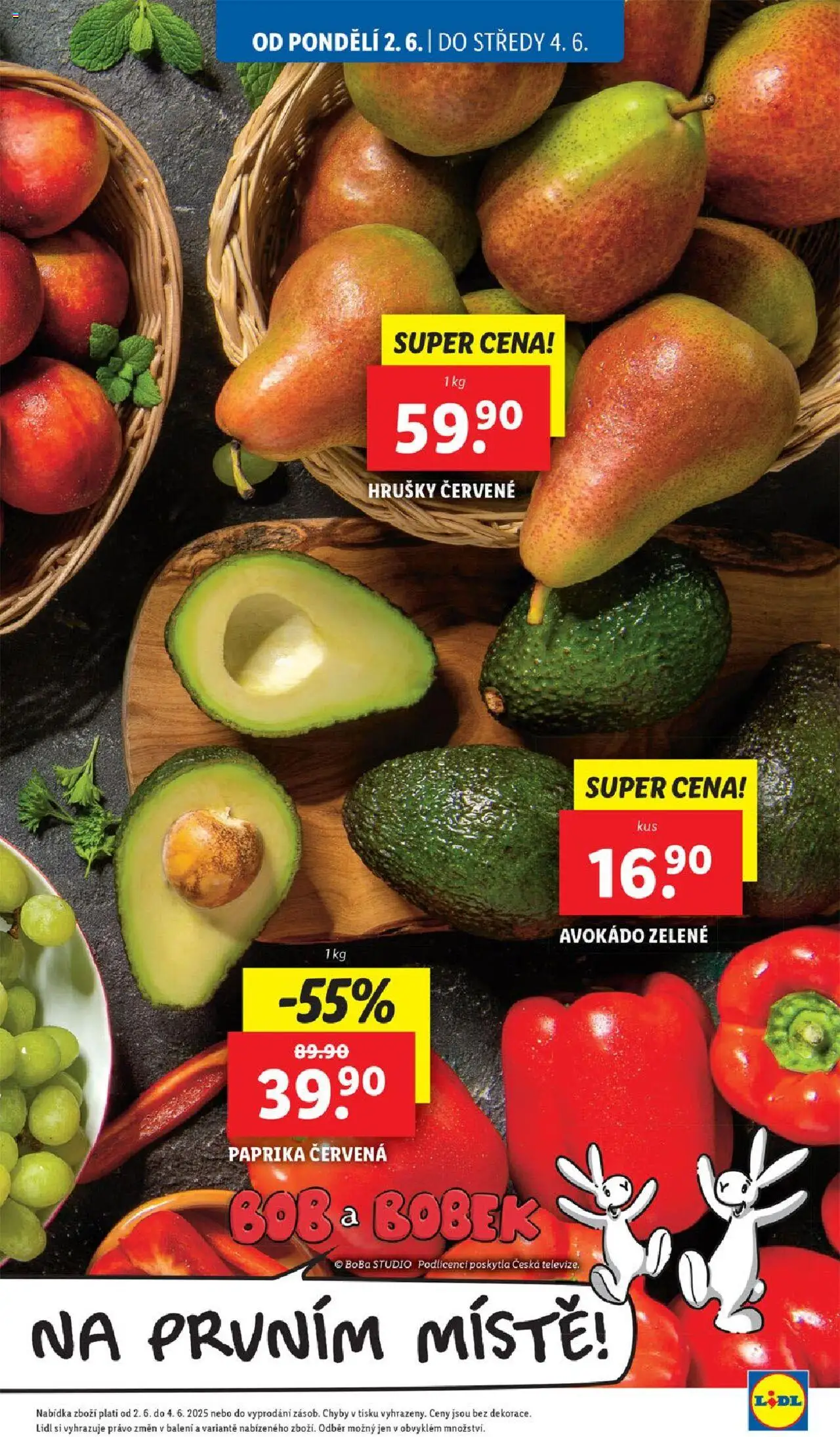 Lidl leták od 02.06.2025 | Strana: 9 | Produkty: Hrušky, Paprika, Paprika červená, Avokádo