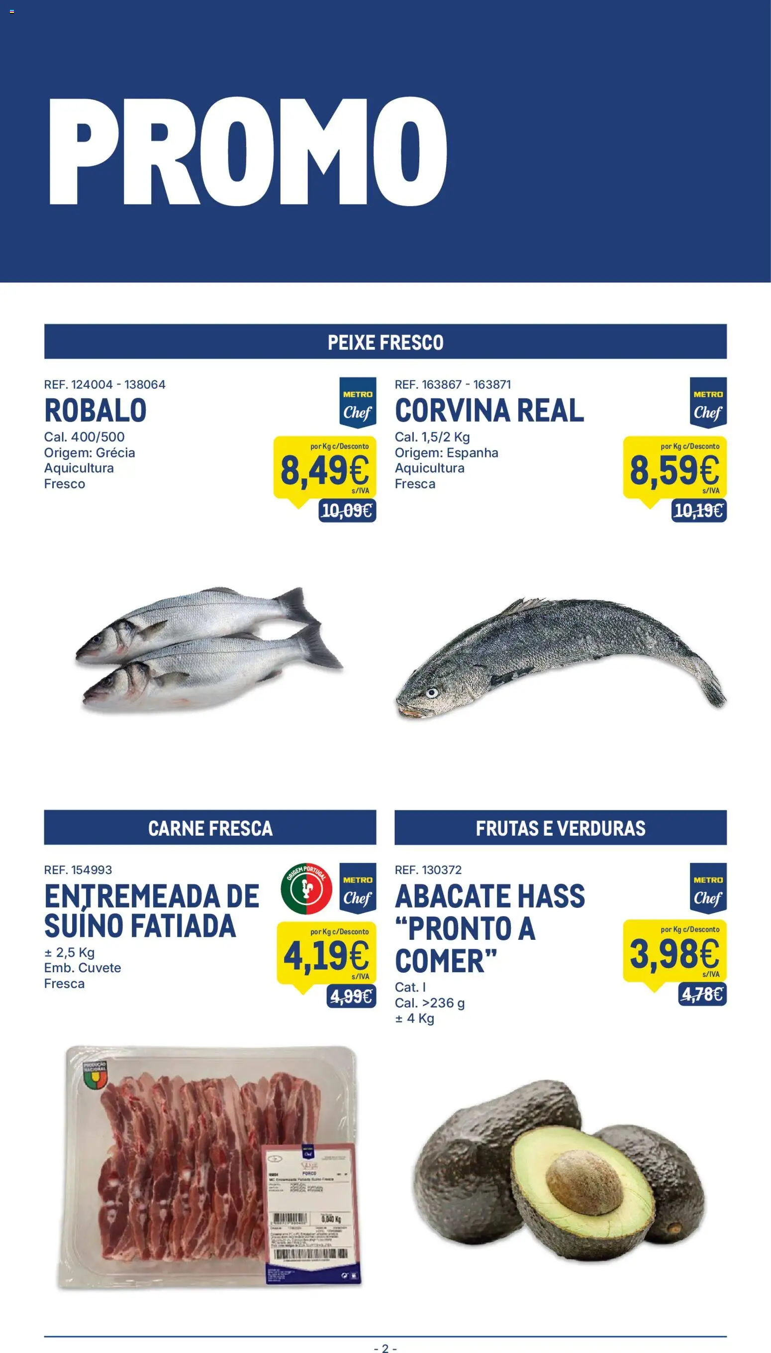 Makro folheto │ válido de 24.02.2026 | Página: 2 | Produtos: Abacate, Peixe, Carne