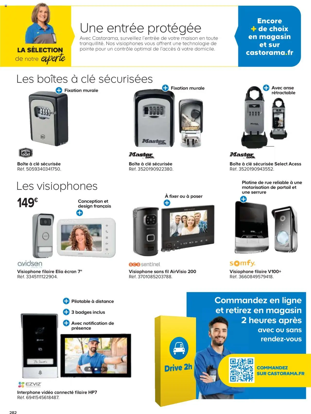 {H1} | Page: 282 | Produits: Vidéo, Clé, Portail, Interphone