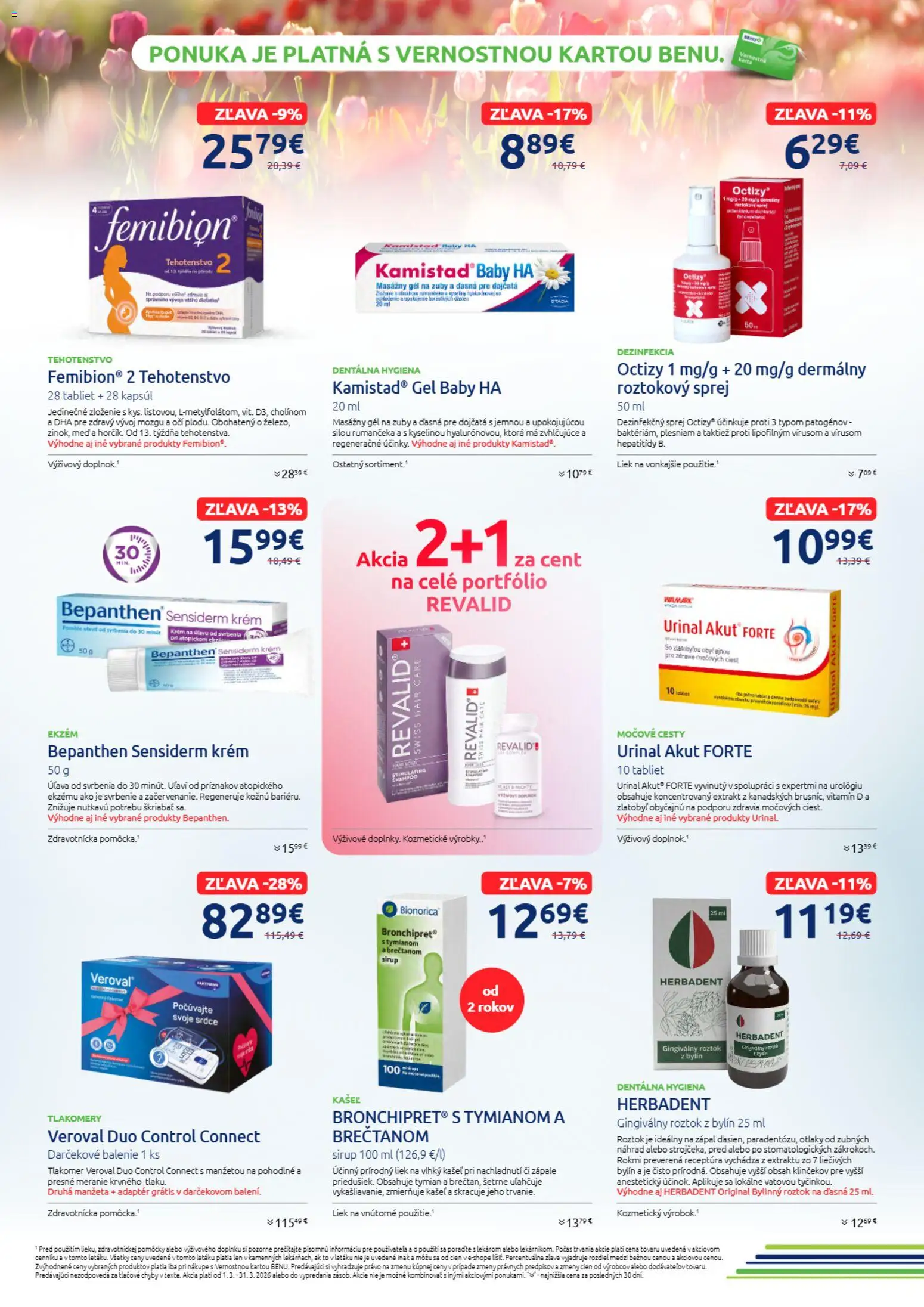 Nové BENU Lekáreň akcie – leták je platný od 01.03.2026 | Strana: 8 | Produkty: Krém, Med, Adaptér, Tlakomer
