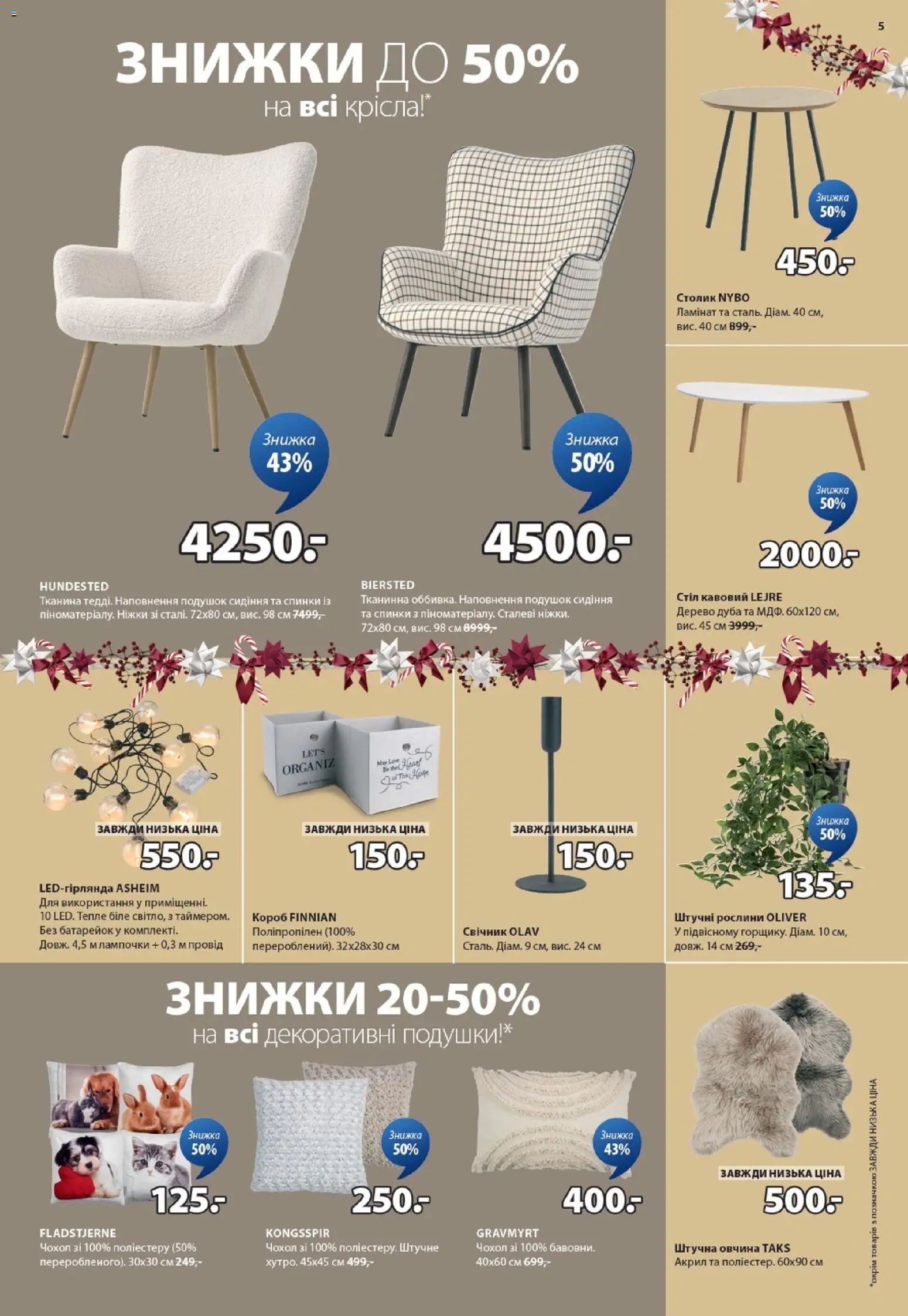 Юск Kаталог - дійснийкції з 11.12.2025 | Сторінка: 5 | Товари: Стіл, Чохол