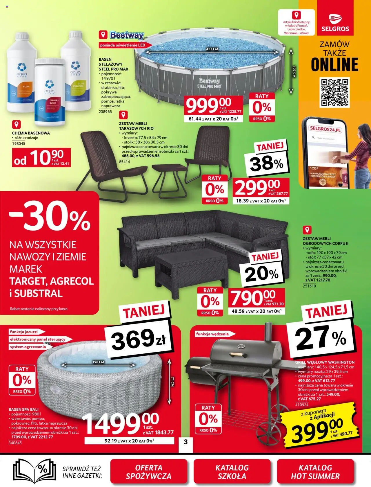 Selgros cash&carry Gazetka - Oferta przemysłowa od 14.08.2025 | Strona: 4 | Produkty: Sofa, Basen, Stół, Krzesło