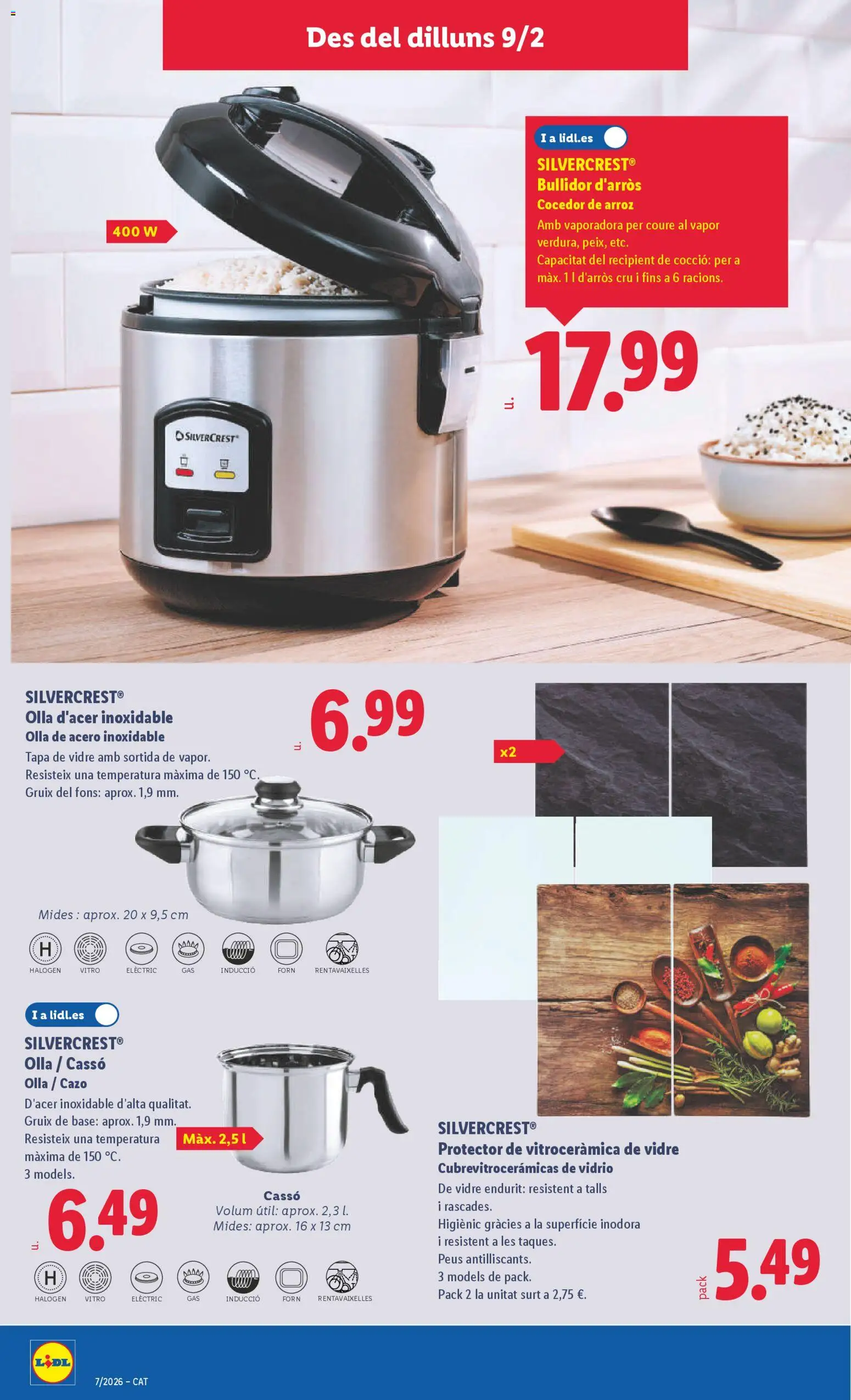 Lidl folleto de bazar │ válido desde el 09.02.2026 | Página: 8 | Productos: Arroz