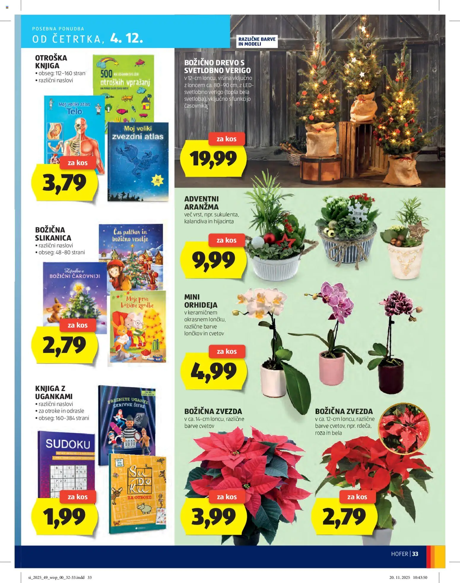 Novi Hofer katalog ponudbe – veljaven od 27.11.2025 | Stran: 33 | Izdelki: Kos, Knjiga