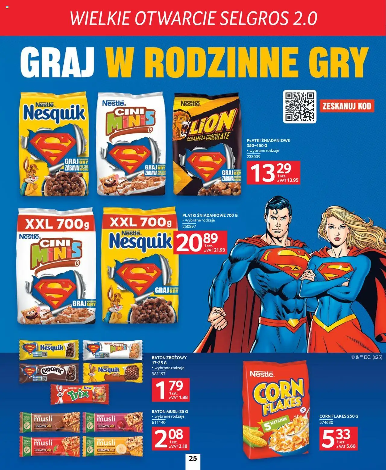 Selgros cash&carry Gazetka - Poznań markowe produkty od 09.10.2025 | Strona: 25 | Produkty: Płatki śniadaniowe, Baton, Płatki, Corn Flakes