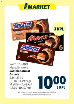 S-market-mainoslehti voimassa 10.09.2025 alkaen
