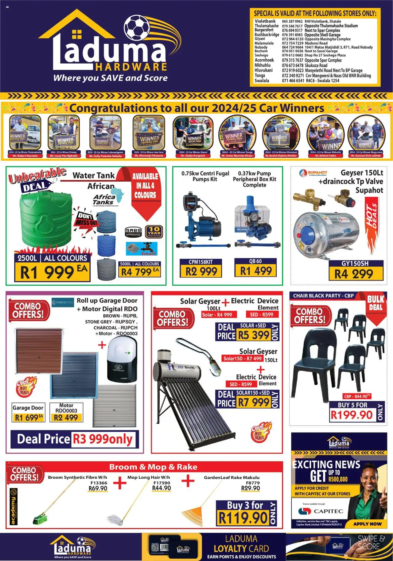 Laduma Hardware The Exciting Special Group B │ valid from 14.07.2025 | Page: 1 | Products: Tank, Box, Broom, Valve