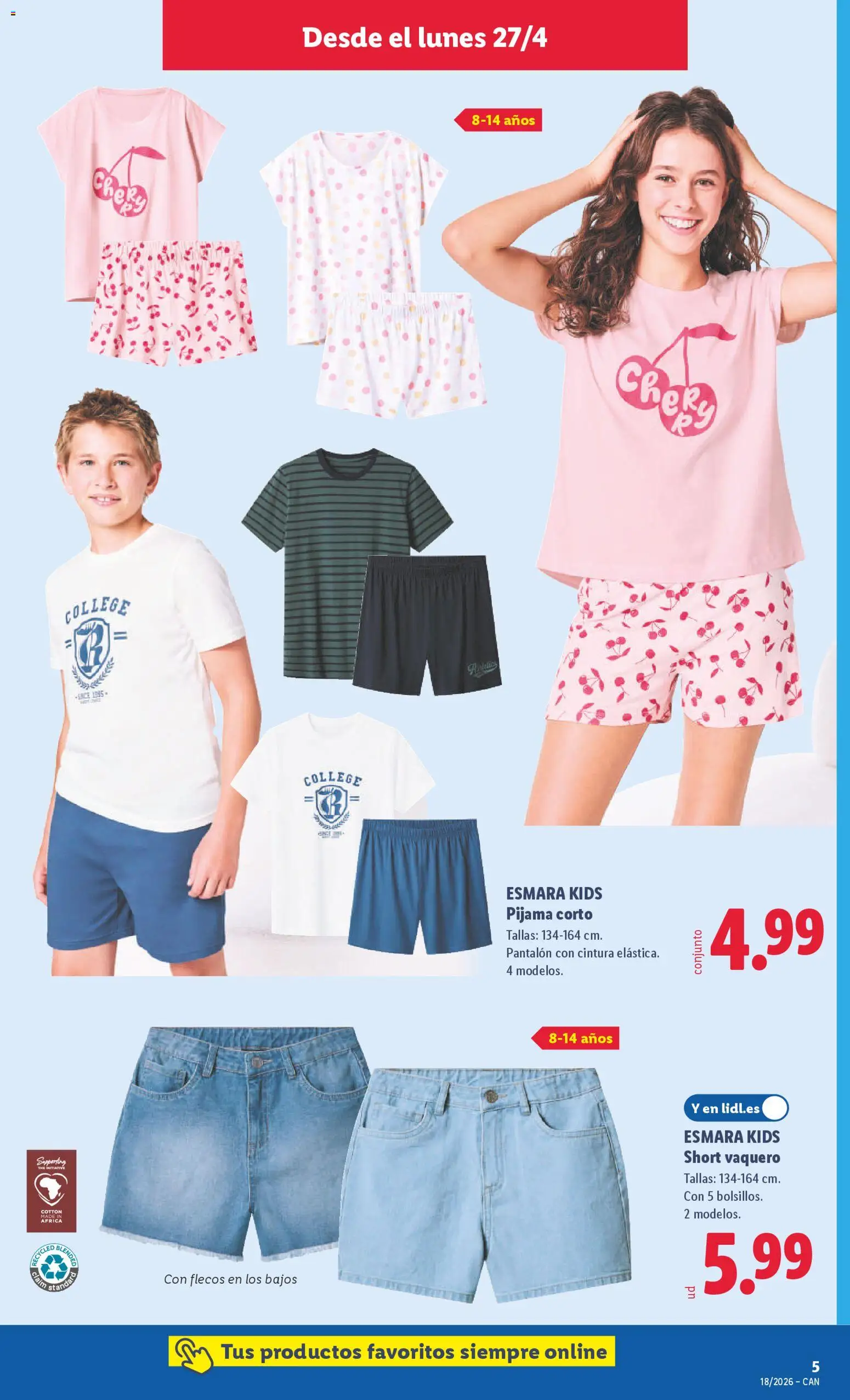 Lidl folleto de bazar │ válido desde el 27.04.2026 | Página: 11 | Productos: Pijama