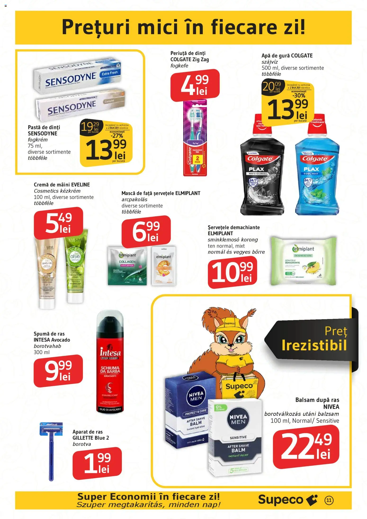 Noul catalog Supeco – valabil de la 13.11.2025 | Pagină: 11 | Produse: Aparat De Ras, Aloe vera, Balsam, Apă de gură