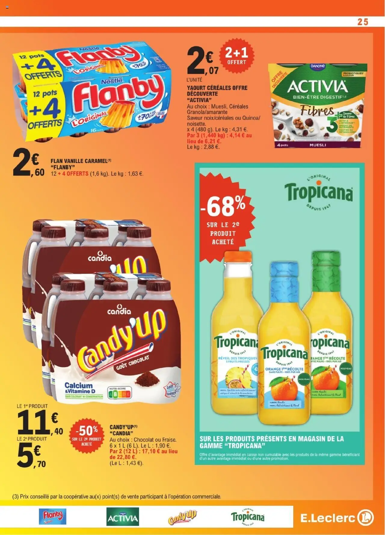 {H1} | Page: 25 | Produits: Réveil, Orange, Chocolat, Jus
