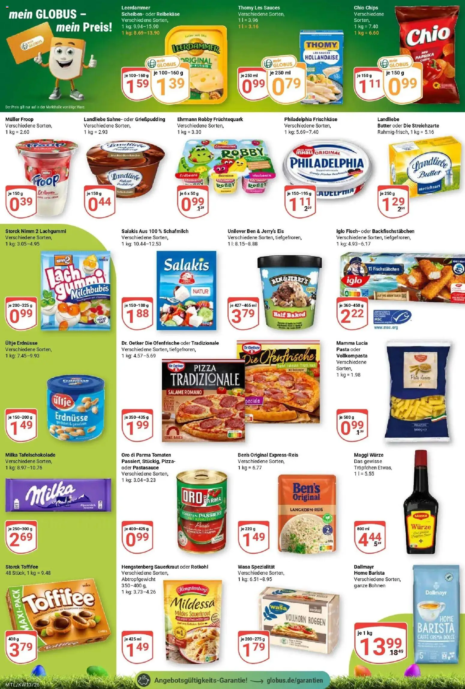Globus prospekt Maintal-Dörnigheim	 – gültig ab 23.03.2026 | Seite: 2 | Produkte: Froop, Erdnüsse, Pasta, Frischkase