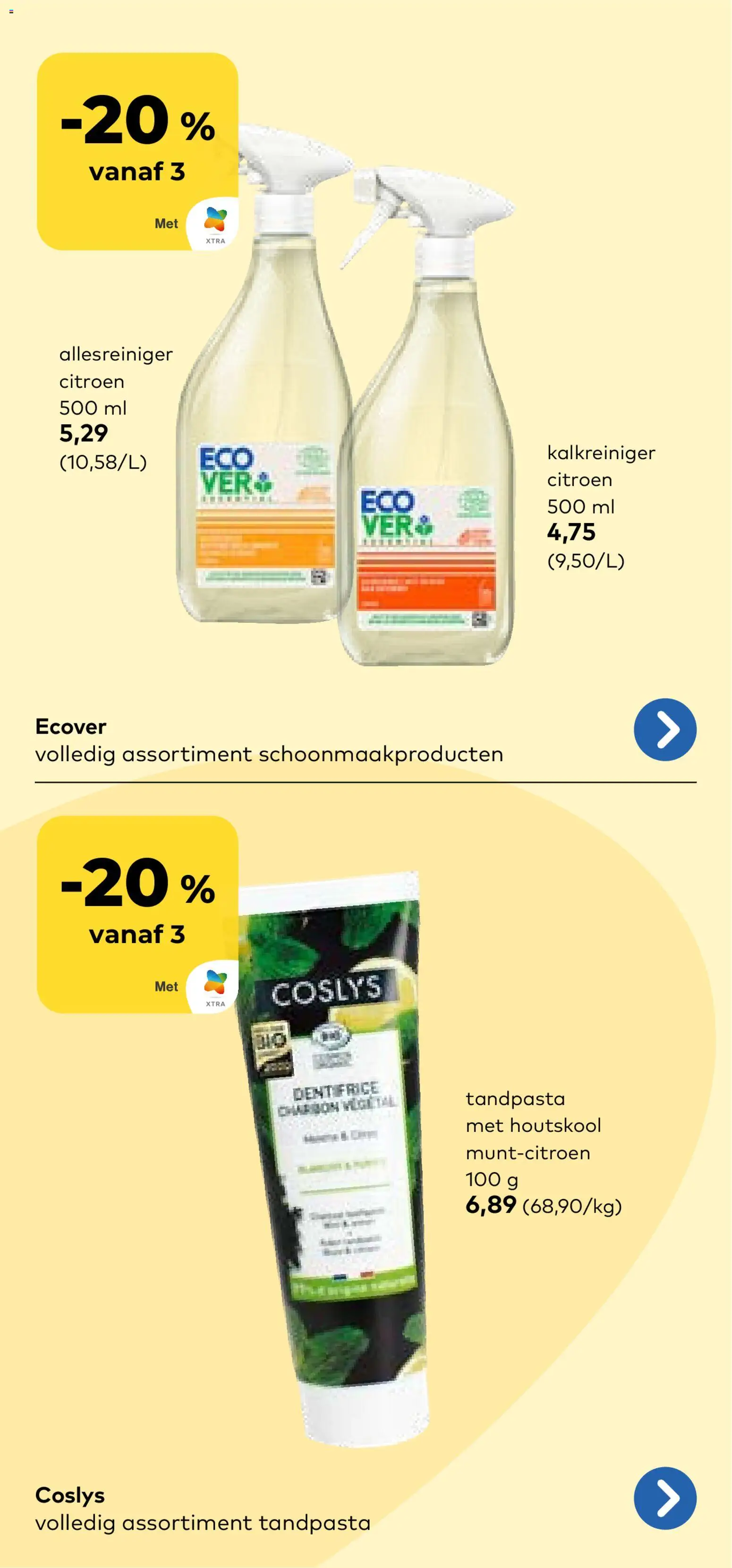 {H1} | Pagina: 14 | Producten: Allesreiniger, Citroen, Tandpasta