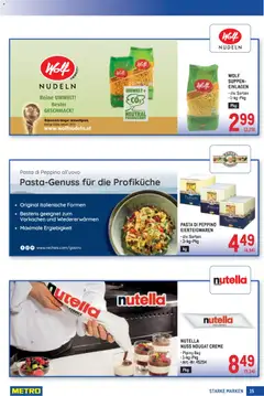 Metro Starke Marken ab 19.02.2026 gültig | Seite: 15 | Produkte: Pasta, Creme, Nudeln