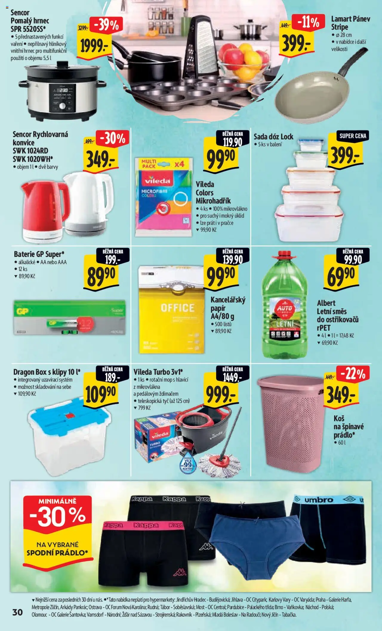 Albert leták - Hypermarket od 25.06.2025 | Strana: 39 | Produkty: Pánev, Mop, Směs do ostřikovačů, Rychlovarná konvice