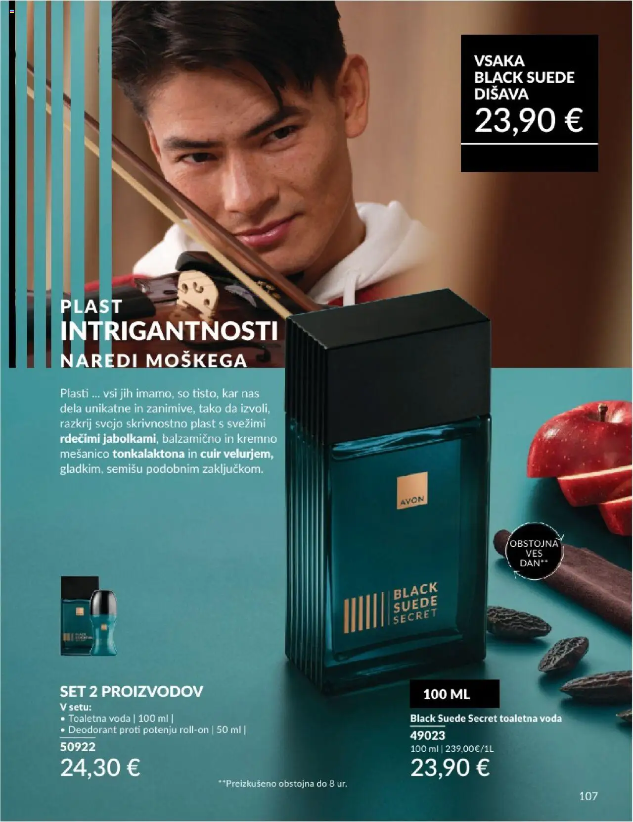 Avon katalog │ velja od 01.07.2025 | Stran: 107 | Izdelki: Disava, Deodorant, Voda, Toaletna voda