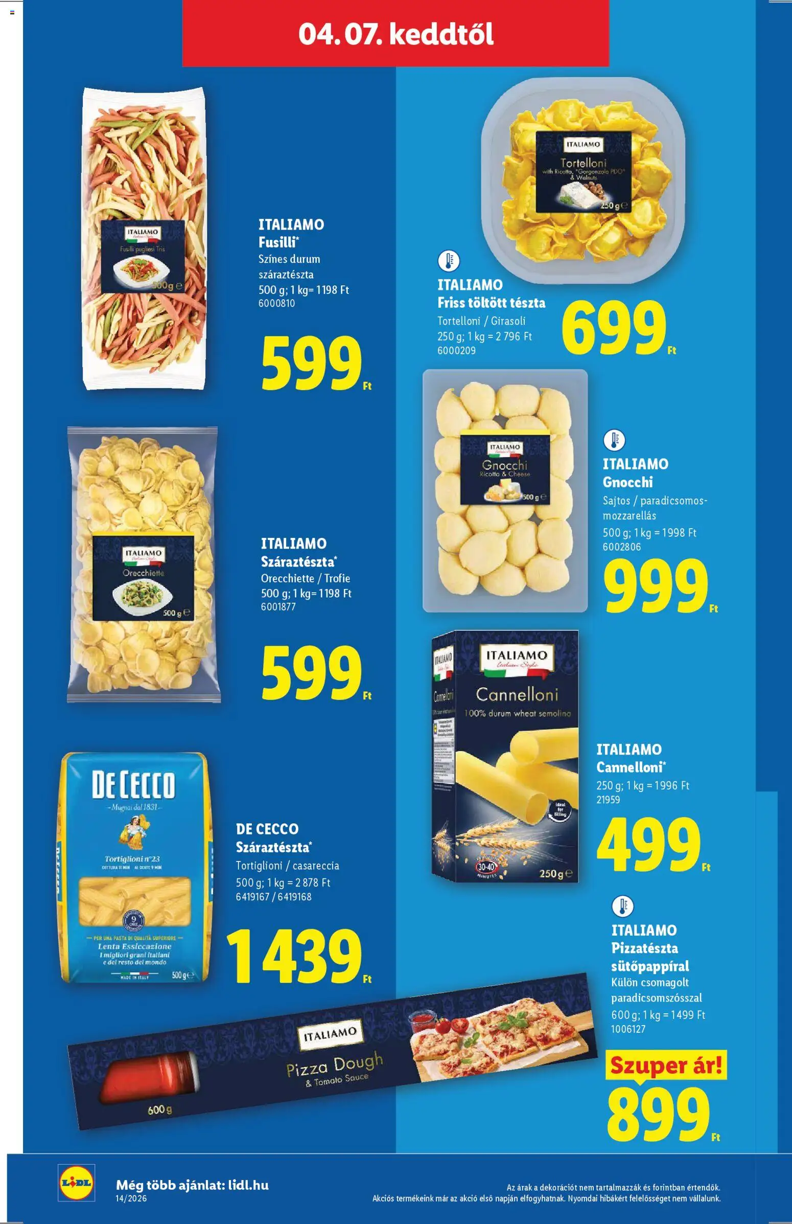 Lidl akciós ujság - amely érvényes a következő dátumtól: 01.04.2026 | Oldal: 48