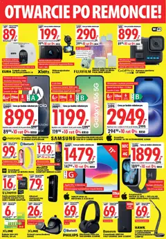 Pogląd oferty "Mediaexpert promocje - Otwarcie po remoncie Kraków " - ważna od 09.04.2026 | Strona: 4 | Produkty: Telefon, Smartfon, Adapter, Baterie