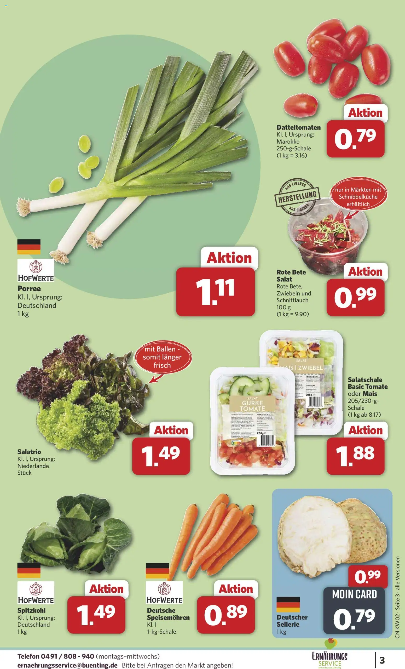 Combi Prospekt 	 – gültig ab 05.01.2026 | Seite: 3 | Produkte: Zwiebeln, Salat, Telefon