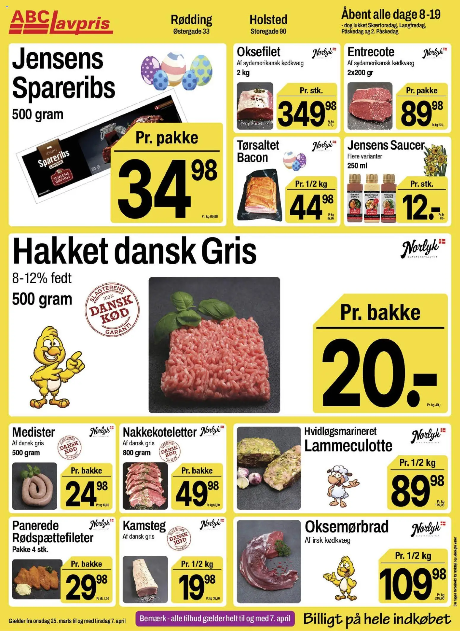 Abc Lavpris tilbudsavis – gyldig fra 25.03.2026 | Side: 8 | Produkter: Whisky, Spareribs, Entrecote, Bacon
