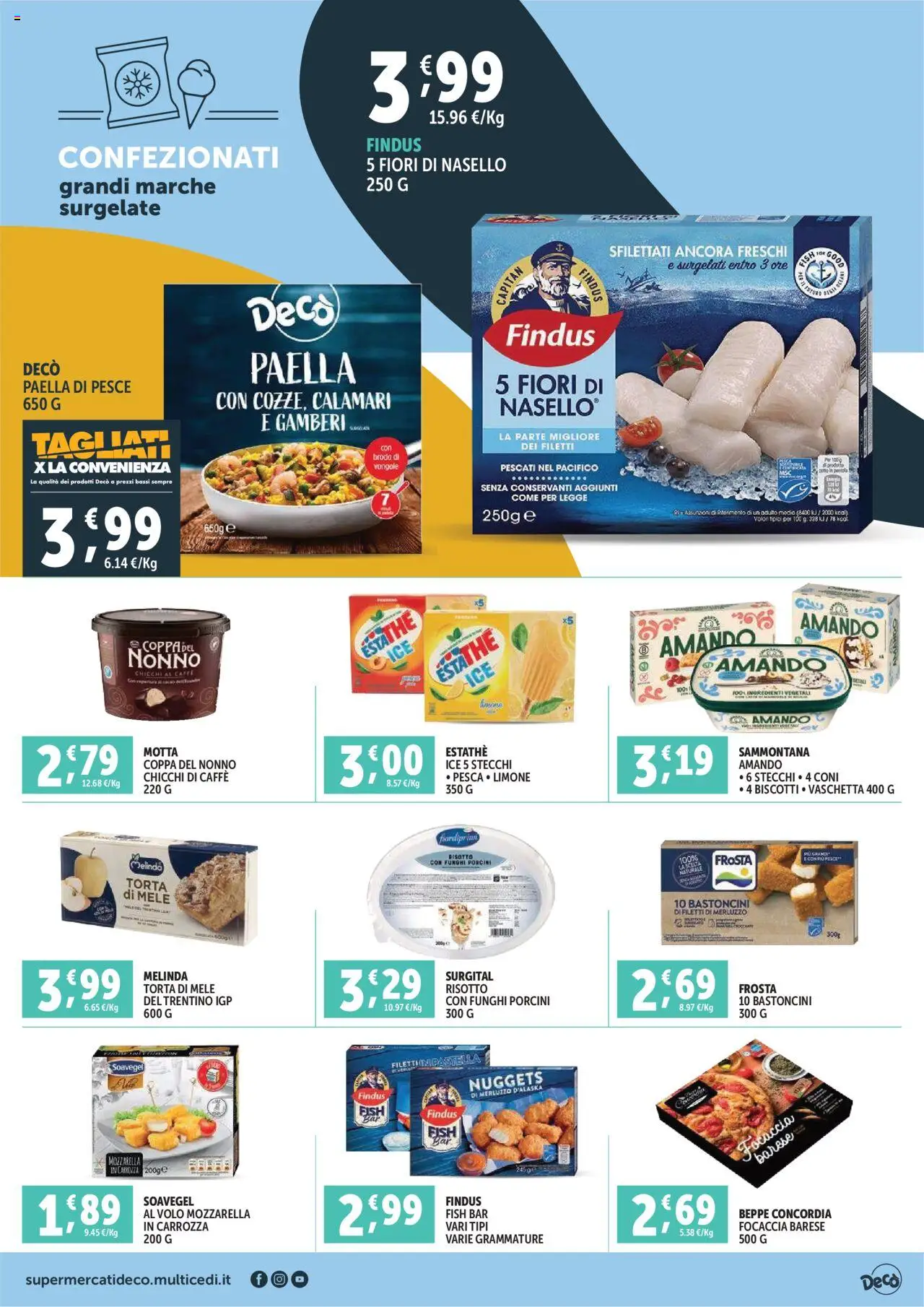 Volantino Decò del 21.08.2025 | Pagina: 7 | Prodotti: Caffè, Gamberi, Mozzarella, Nasello