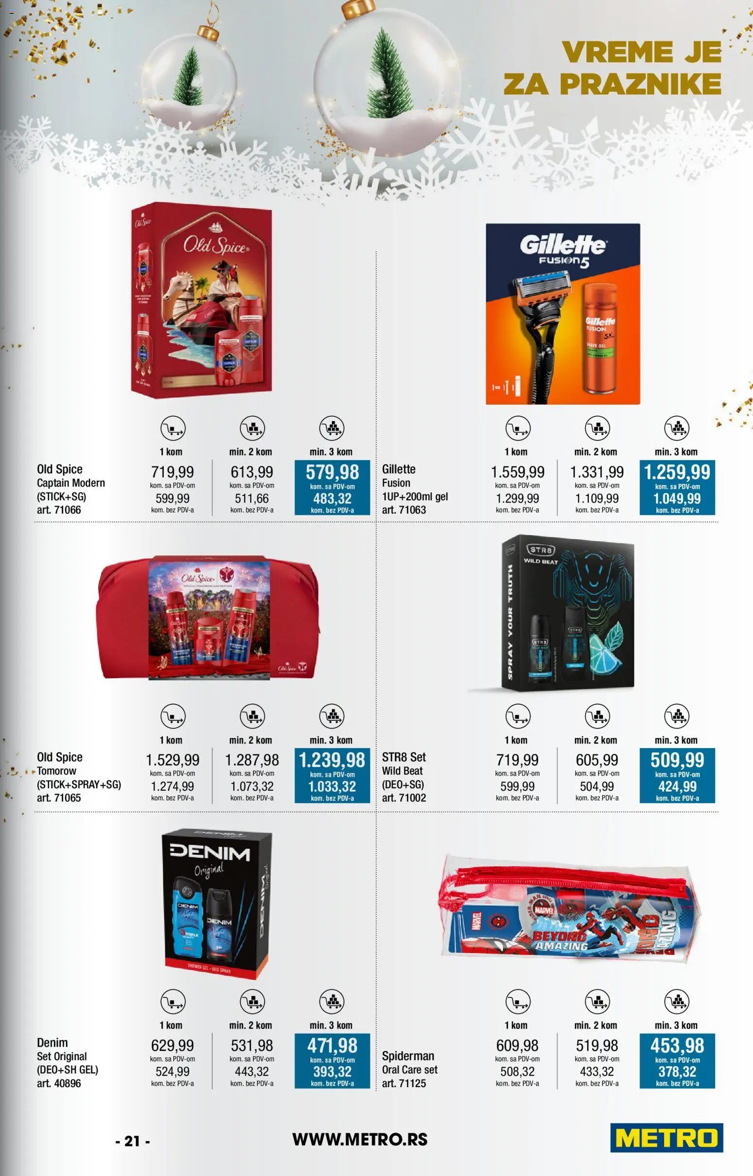 Metro katalog - važi od 14.12.2025 | Strana: 21 | Proizvode: Gillette
