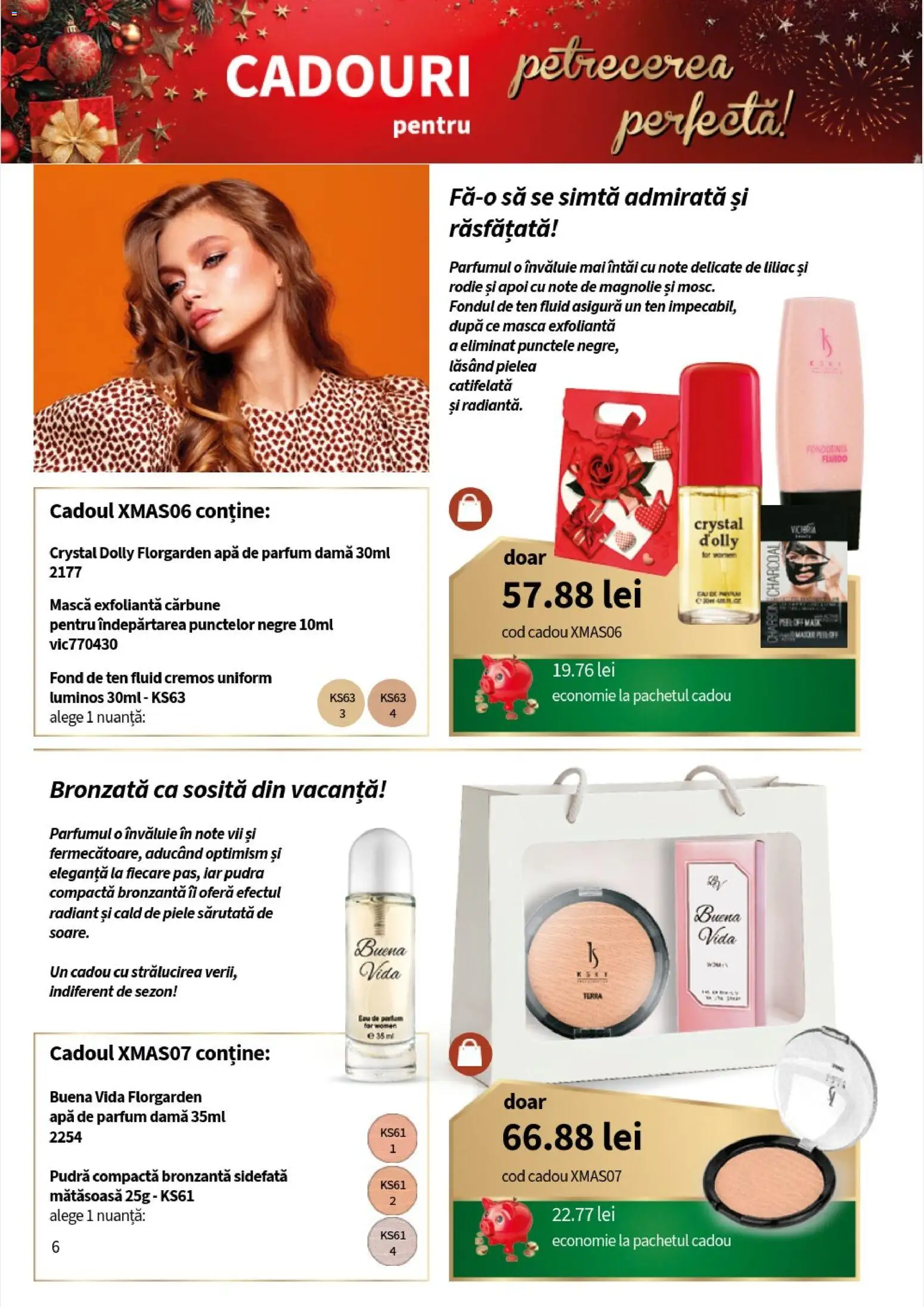 Noul catalog Lady’s – valabil de la 10.11.2025 | Pagină: 8 | Produse: Fond de ten, Apă de parfum, Parfum, Apă