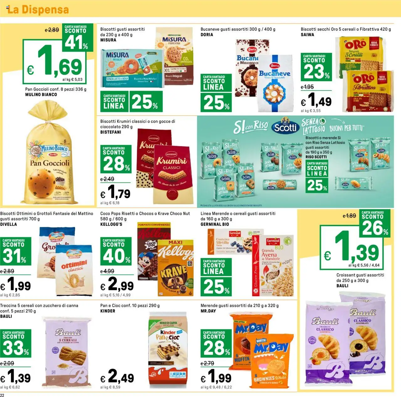 Volantino Iper del 02.10.2025 | Pagina: 22 | Prodotti: Cereali, Latte, Muffin, Croissant