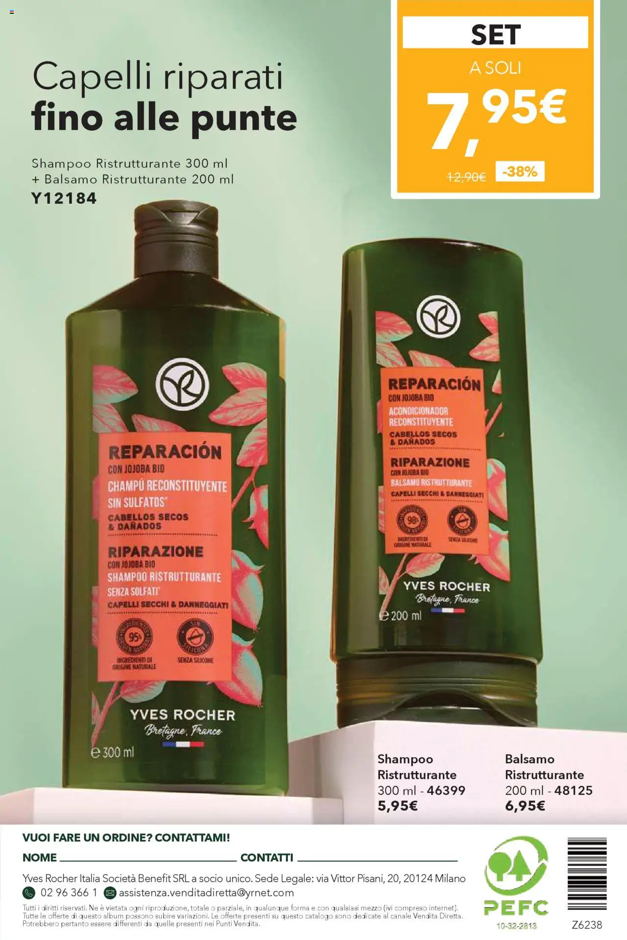 Volantino Yves Rocher del 31.07.2025 | Pagina: 76 | Prodotti: Shampoo, Balsamo, Silicone