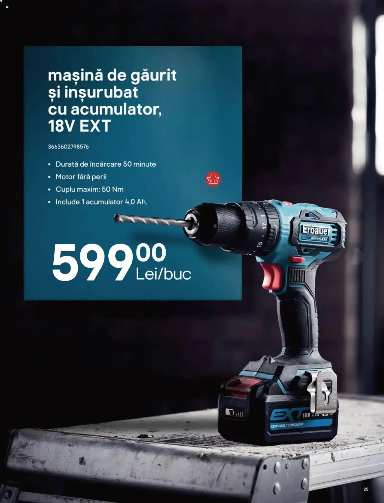 Brico Depot catalog - Transformă-ți curtea în povestea ta de vară – valabil de la 23.05.2025 | Pagină: 25 | Produse: Mașină de găurit