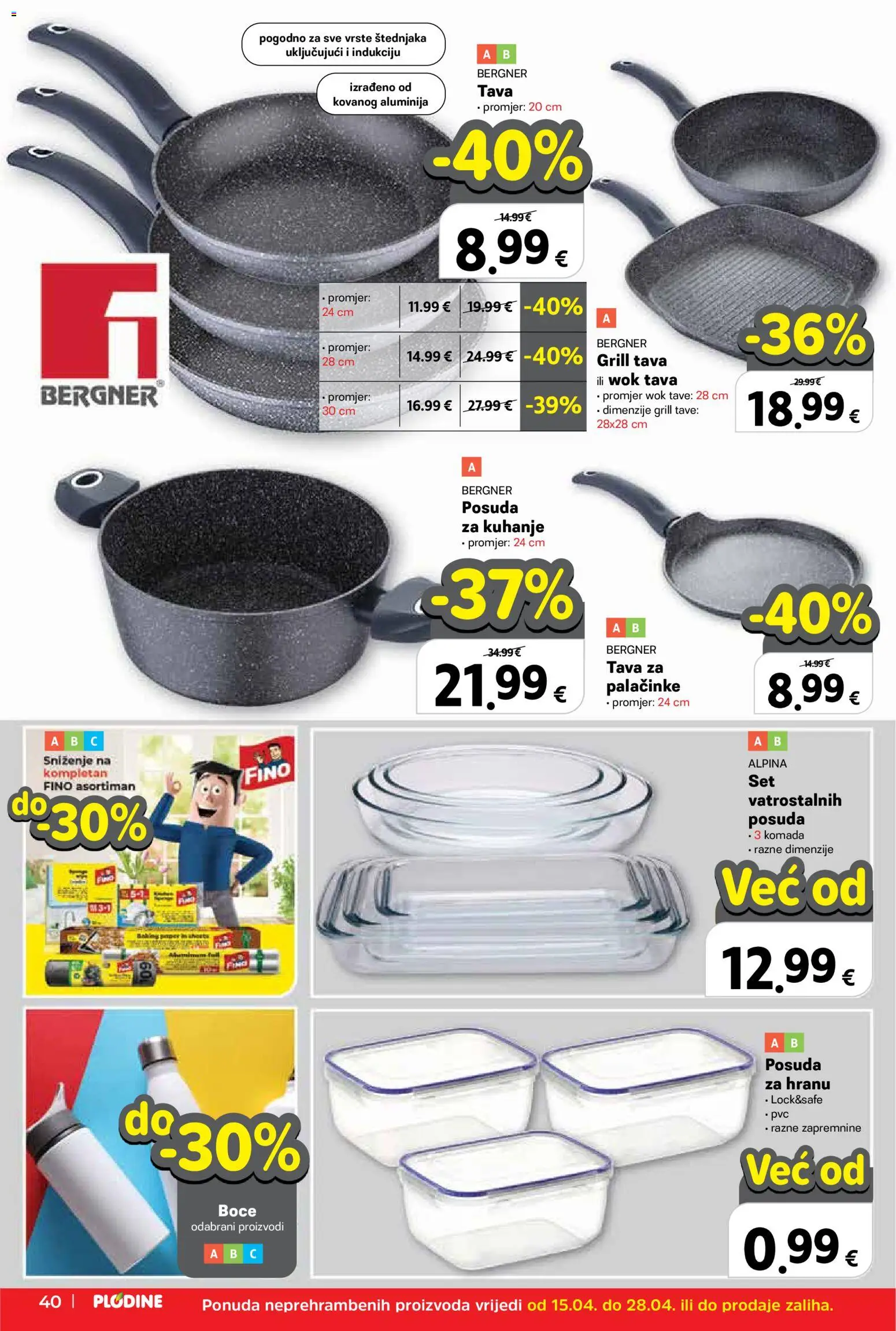 Plodine katalog | vrijedi od 15.04.2026 | Stranica: 40 | Proizvodi: Grill tava, Tava