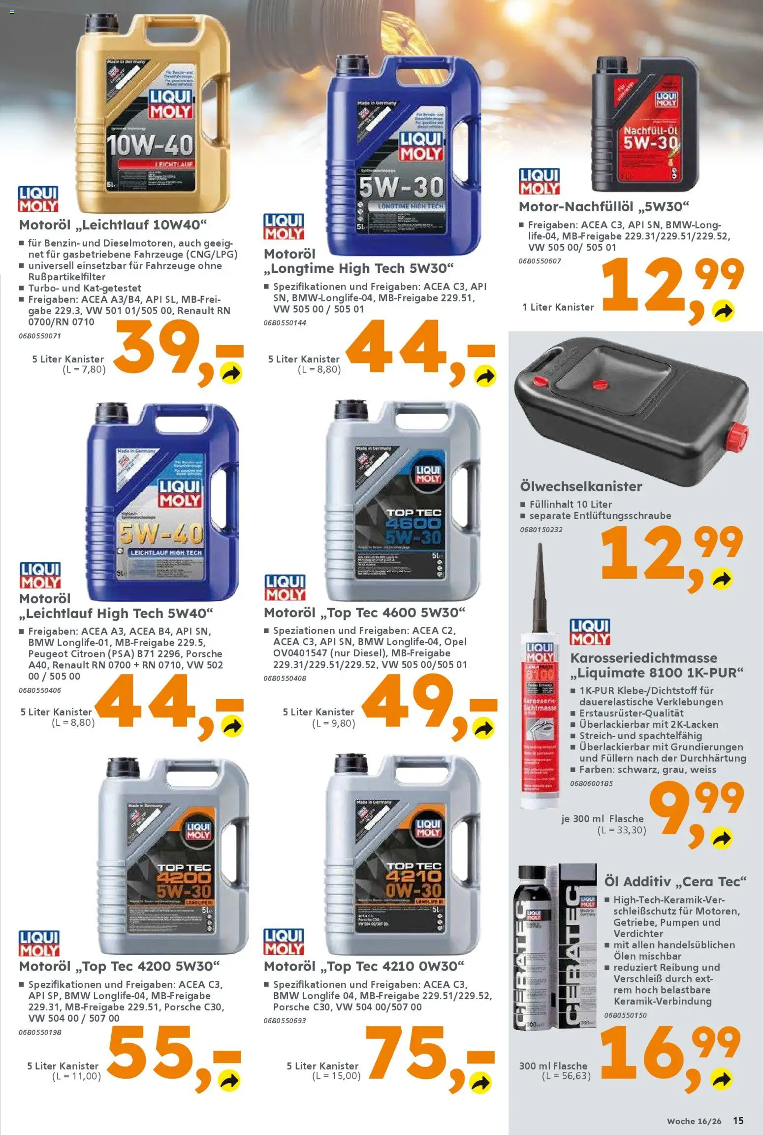 Globus Baumarkt Prospekt Saarbrücken	 – gültig ab 13.04.2026 | Seite: 15 | Produkte: Top, Öl