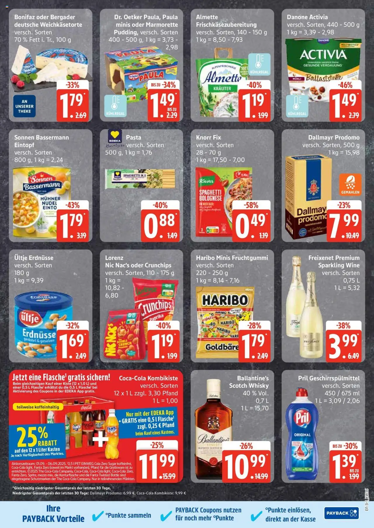 Edeka prospekt Luhnstedt	 – gültig ab 01.09.2025 | Seite: 3 | Produkte: Knorr fix, Erdnüsse, Haribo, Paprika