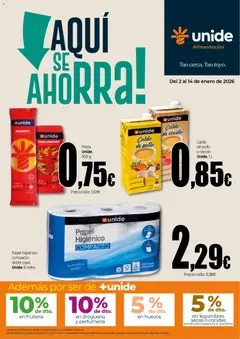 Vista previa Unide - Supermercados válido desde el 02.01.2026