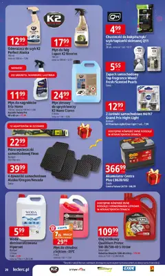 Pogląd oferty "E.Leclerc Gazetka - Prezenty" - ważna od 02.12.2025 | Strona: 20 | Produkty: Karta, Top, Dywaniki, Woda