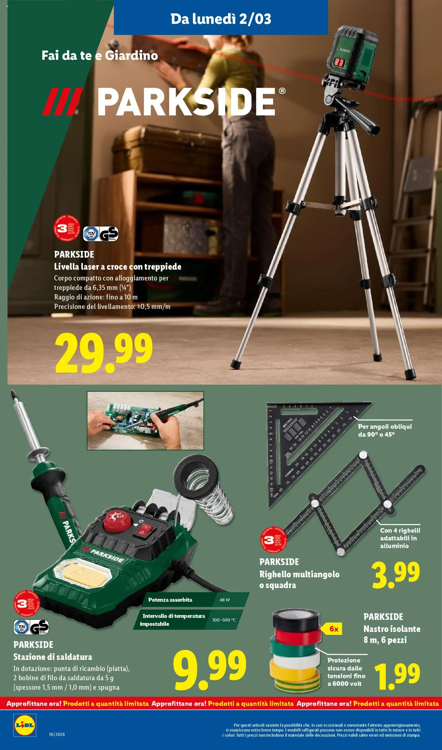 Volantino Lidl del 02.03.2026 | Pagina: 34 | Prodotti: Spugna, Tè, Alluminio