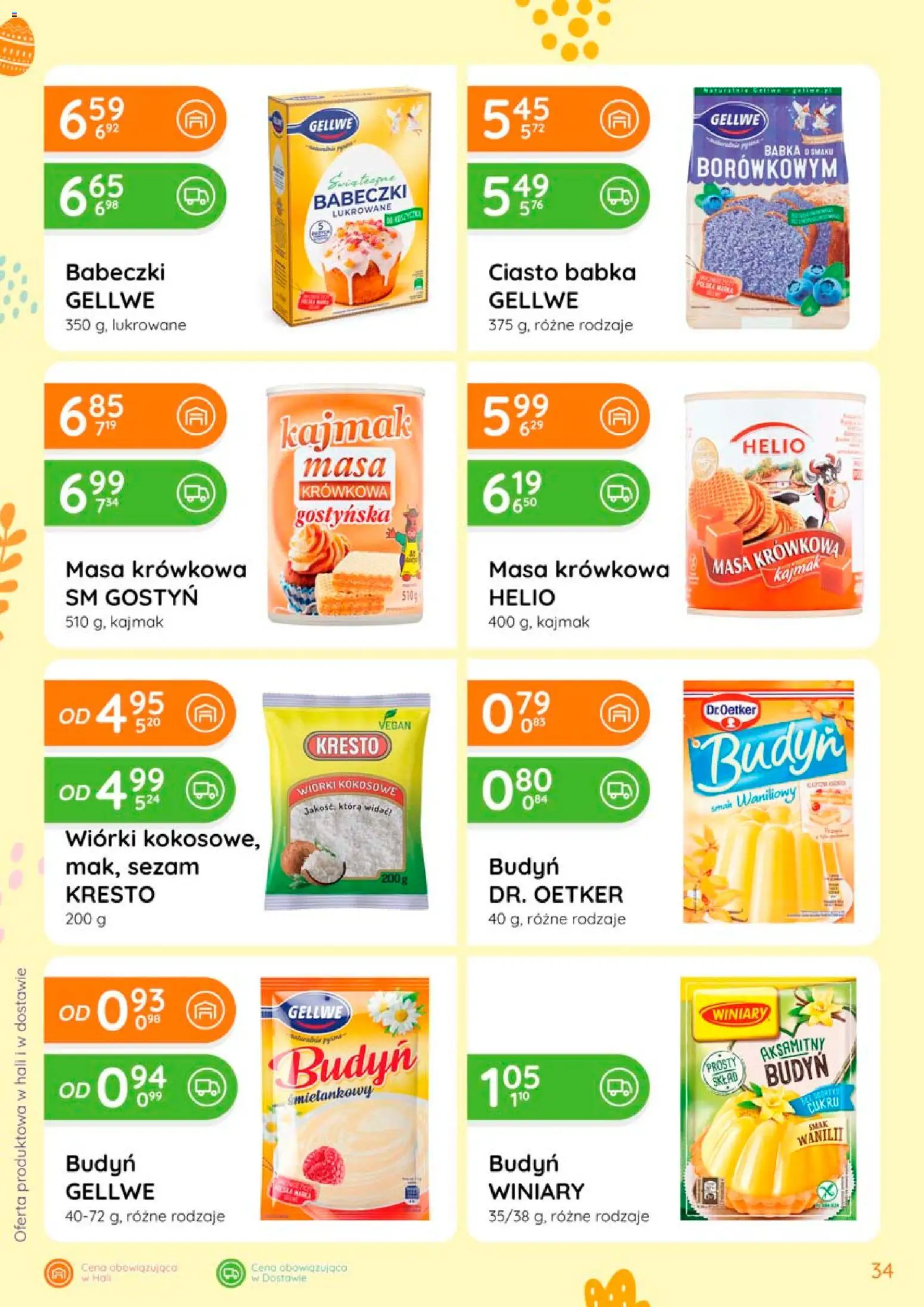 Eurocash gazetka - Oferta Produktowa od 05.03.2026 | Strona: 34 | Produkty: Ciasto, Kajmak, Babeczki, Sezam