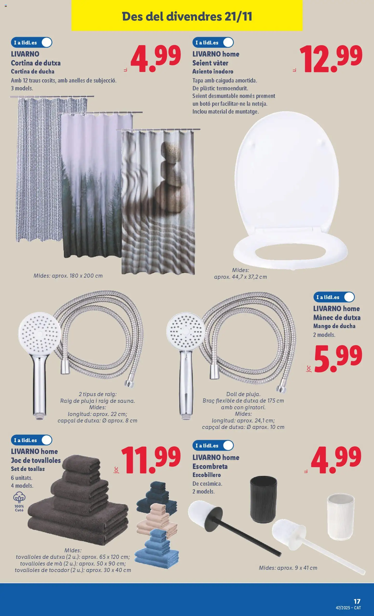 Lidl folleto de bazar │ válido desde el 17.11.2025 | Página: 31 | Productos: Cortina, Ρούτερ, Ducha