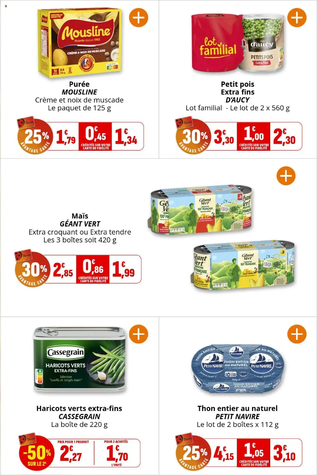  | Page: 25 | Produits: Pomme, Petit pois, Pois, Noix