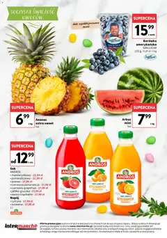 Pogląd oferty "Intermarche gazetka - Delikatesy" - ważna od 26.03.2026 | Strona: 12 | Produkty: Cytryna, Borówka amerykańska, Ananas, Owoce
