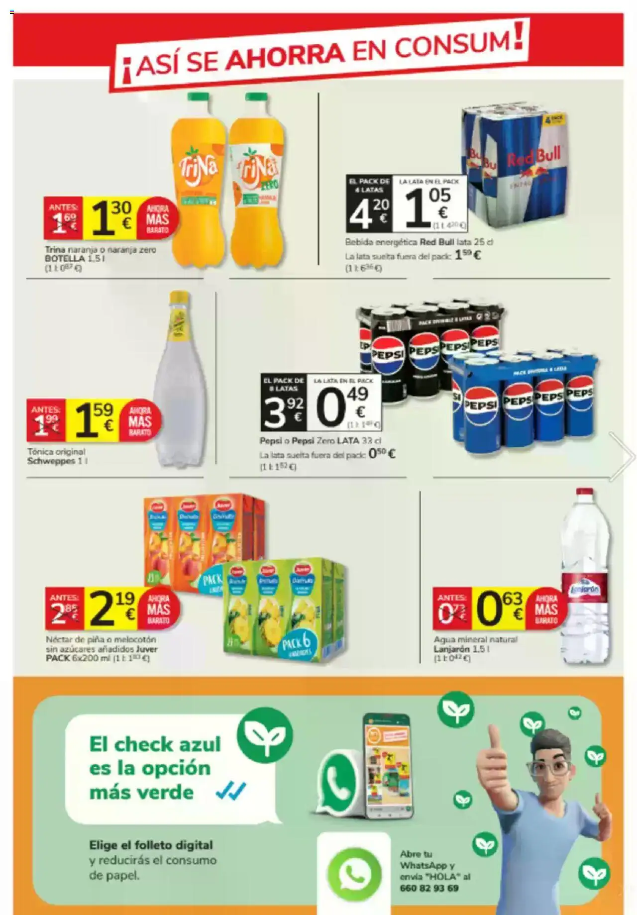 Consum folleto │ válido desde el 26.06.2025 | Página: 19 | Productos: Piña, Néctar, Agua mineral
